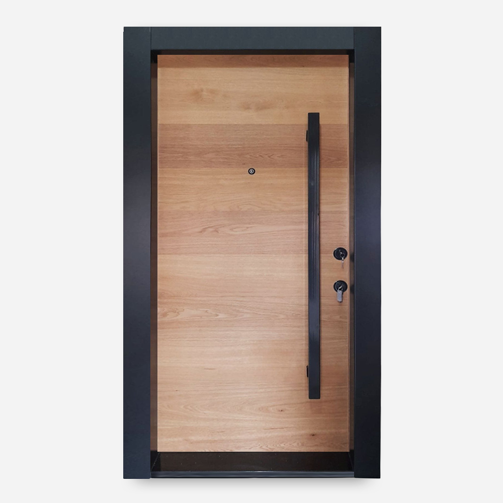 NT-01 Model Çağdaş Tasarım Minimalist Çelik Kapı