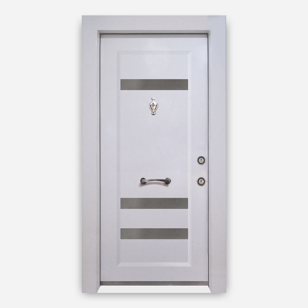  N-11 Model Metal Panel Detaylı Minimalist Çelikkapı 